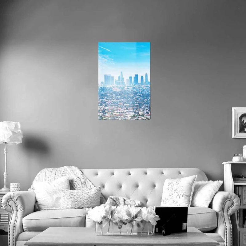 WandPoster Hochformat Skyline Los Angeles Panorama, 60x90cm