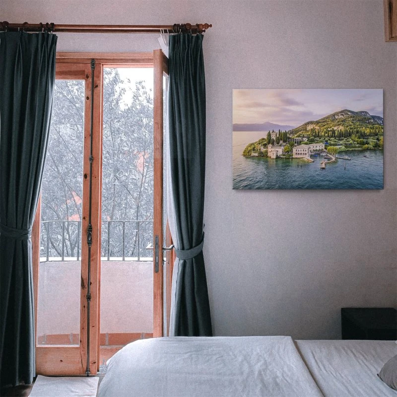 Leinwandbild 120x60cm Strand & Meer, Punta San Vigilio, Gardasee