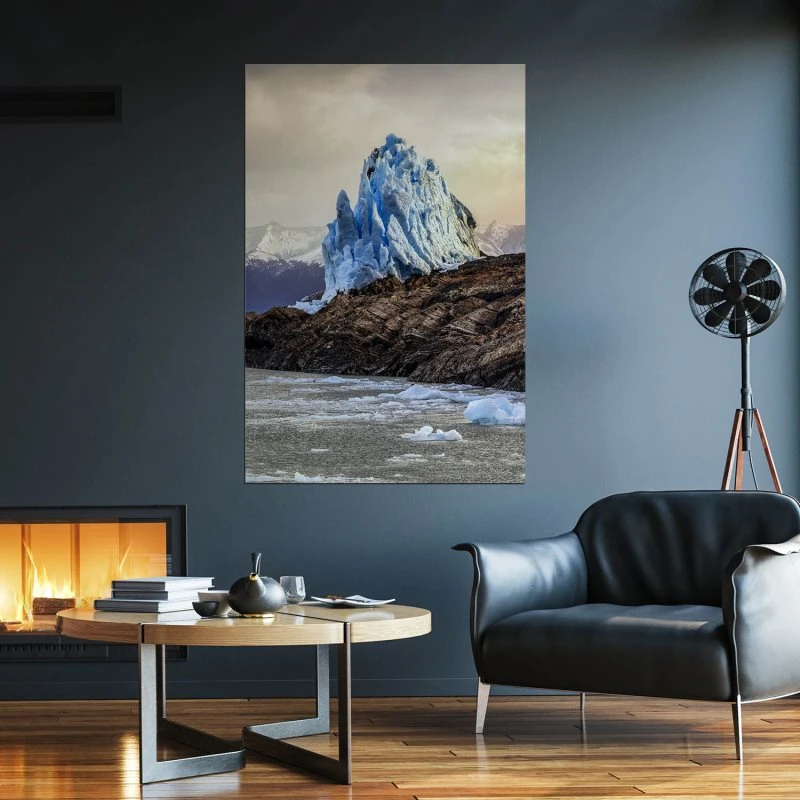 Poster 40x60cm im Hochformat, Perito Moreno Gletscher Berge & Gebirge