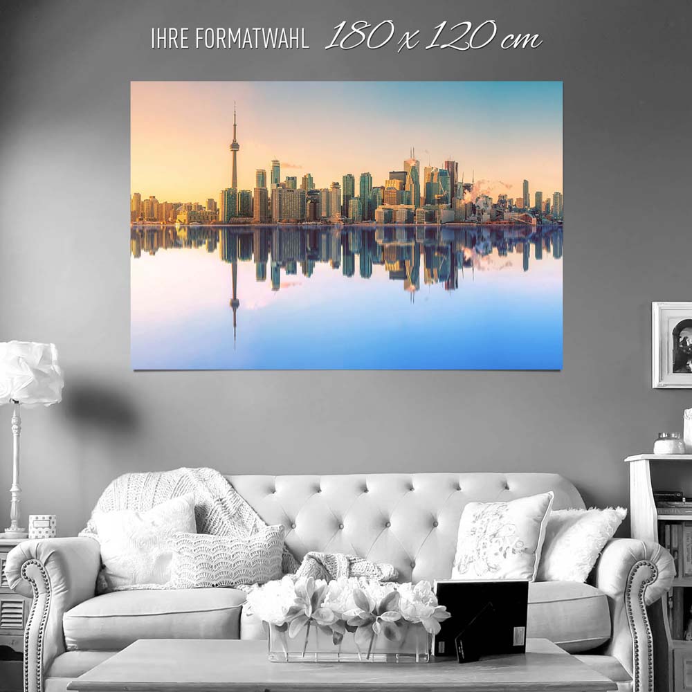 großes Poster Skyline Toronto, Kanada, 180x120cm