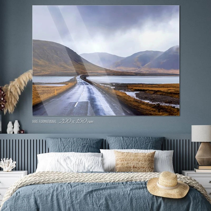 Berge & Gebirge Halbinsel Snæfellsnes Island als Acrylglasverbund Bild 200x150cm