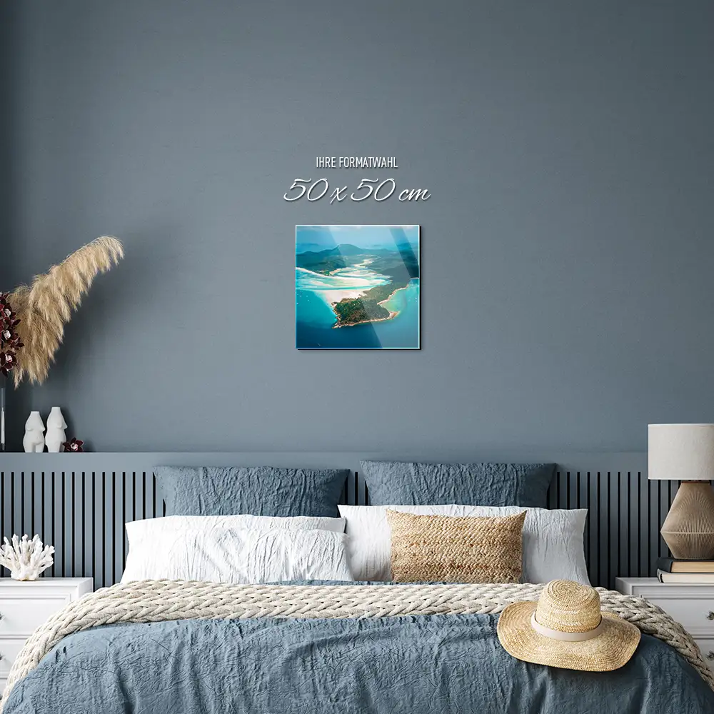 Strand & Meer Panorama Australien als Acrylglasverbund Bild 50x50cm