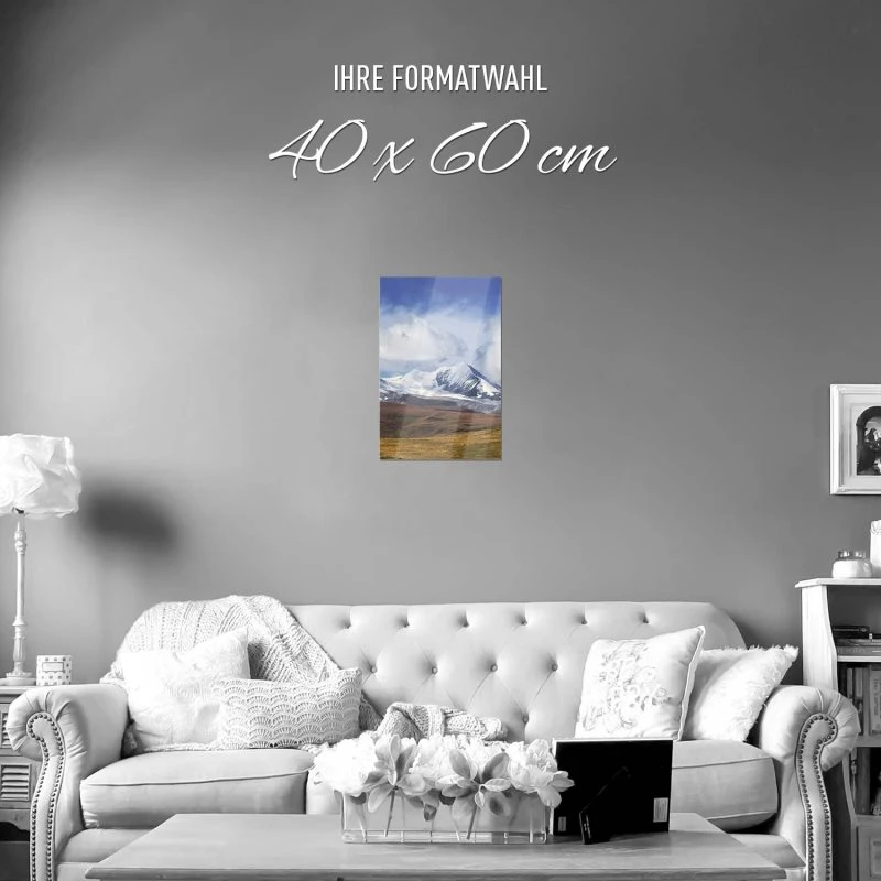 Poster 40x60cm im Hochformat, Altai Ukok Russland Berge & Gebirge
