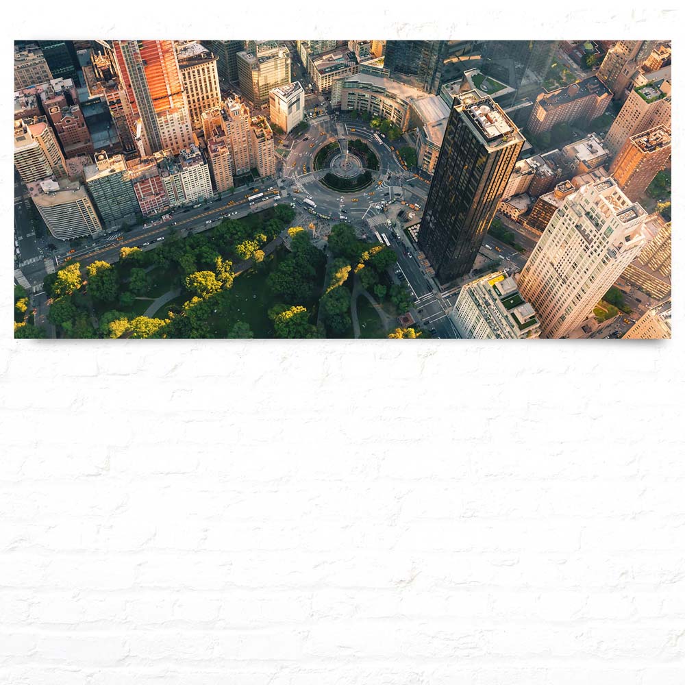 WandPoster 110x50cm Columbus Circle NYC, Skyline
