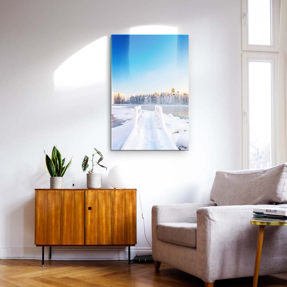 Flüsse & Seen pajakka river, Finnland als Acrylglasverbund Bild 180x90cm