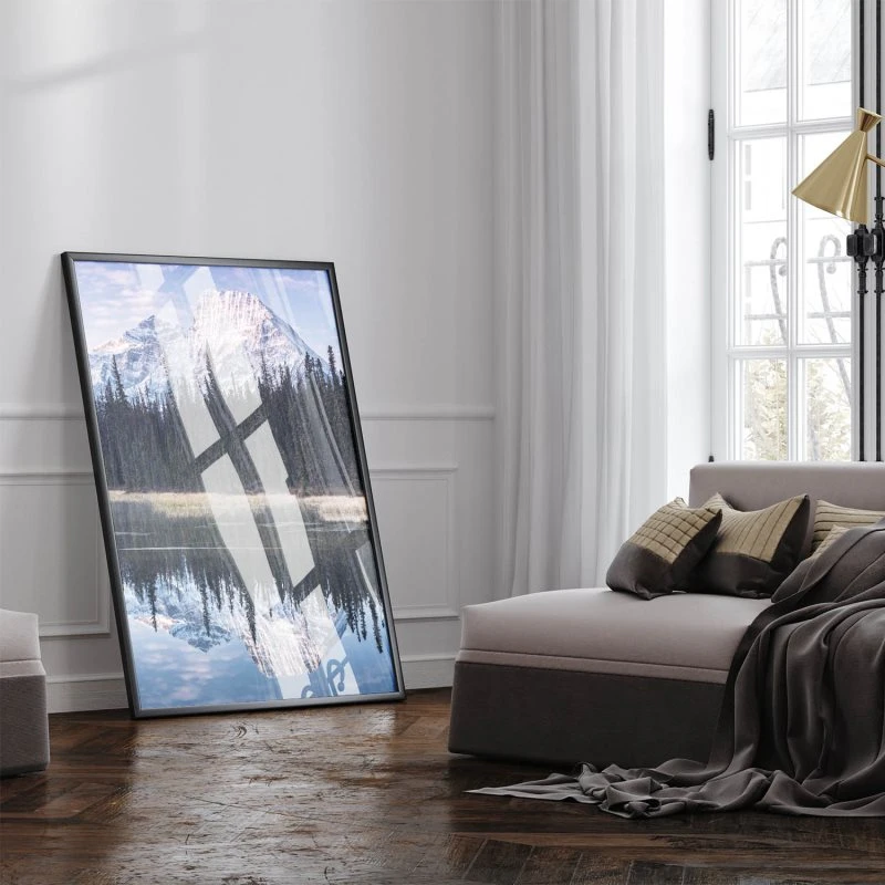 Berge & Gebirge Rocky Mountains Kanada Poster XXL 100x150cm im Hochformat
