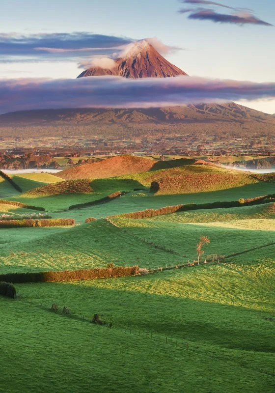 Poster Vulkan Taranaki Egmond Neuseeland Berge & Gebirge, 70x100cm groß