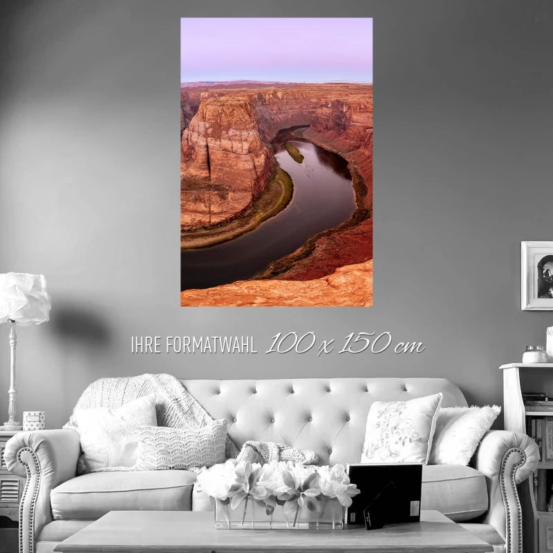 Flüsse & Seen Horseshoe Bend Arizona USA Poster XXL 100x150cm im Hochformat