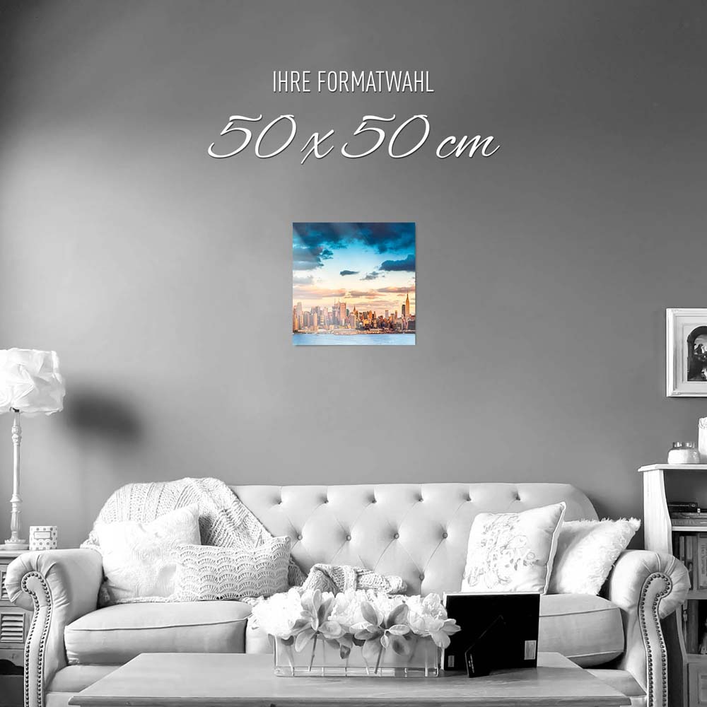 WandPoster Skyline Panorama von New York, 50x50cm