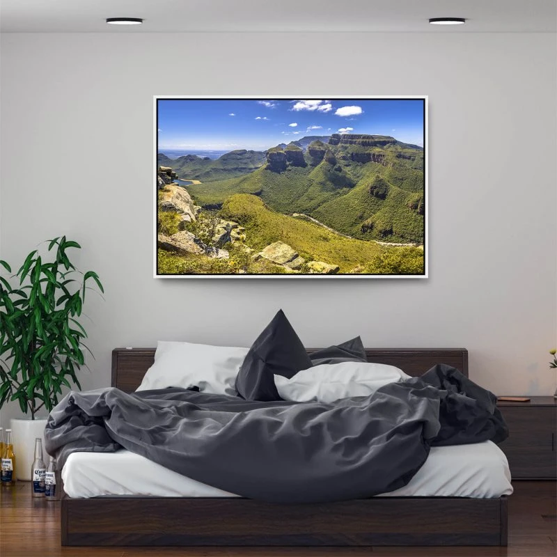 Berge & Gebirge Blyde River Canyon im weißen Bilderrahmen, 200x150cm