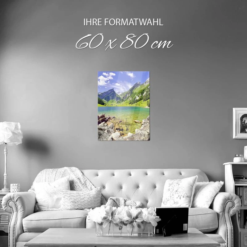 WandPoster Berge & Gebirge Seealpsee Alpen, 60x80cm