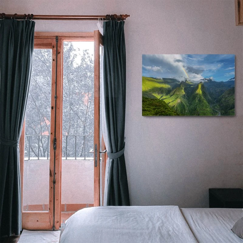 Berge & Gebirge Cap Noir Insel Reunion als Alu-Dibond Bild 120x60cm
