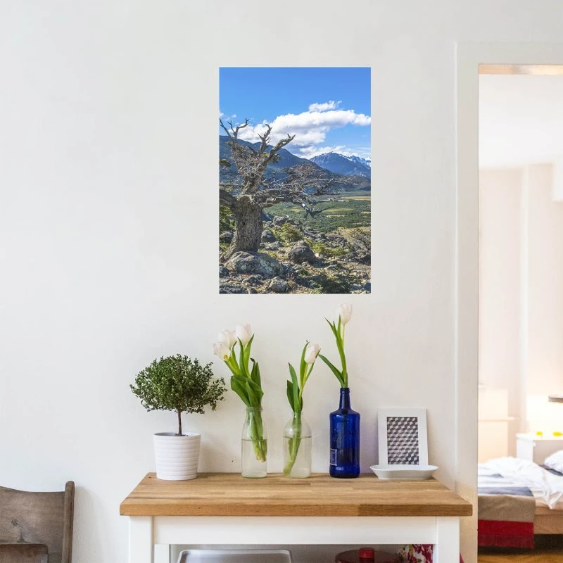 Poster 50x70cm Patagonien Flüsse Berge & Gebirge
