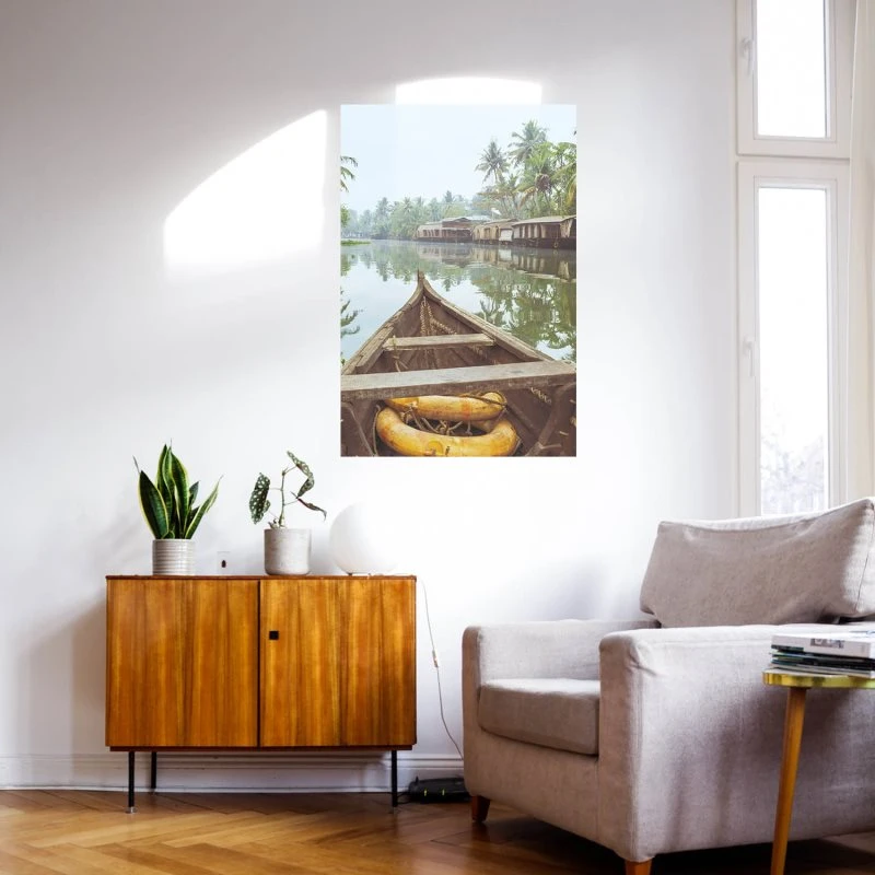 WandPoster Flüsse & Seen Kumarakom Indien, 60x80cm