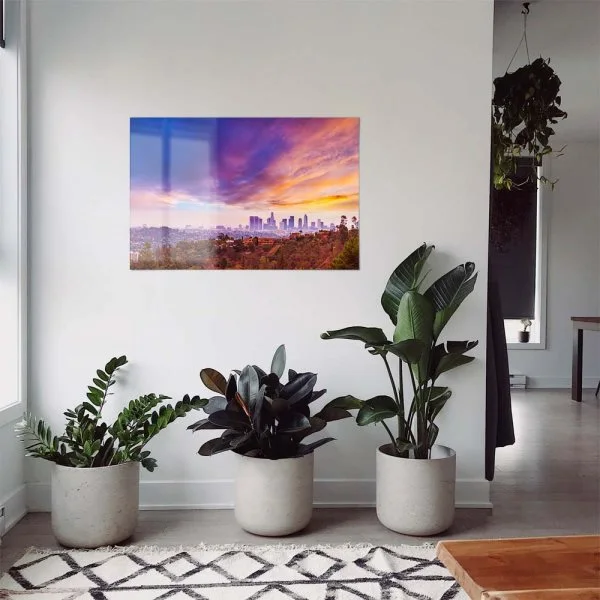 WandPoster Skyline Los Angeles hills, 50x50cm