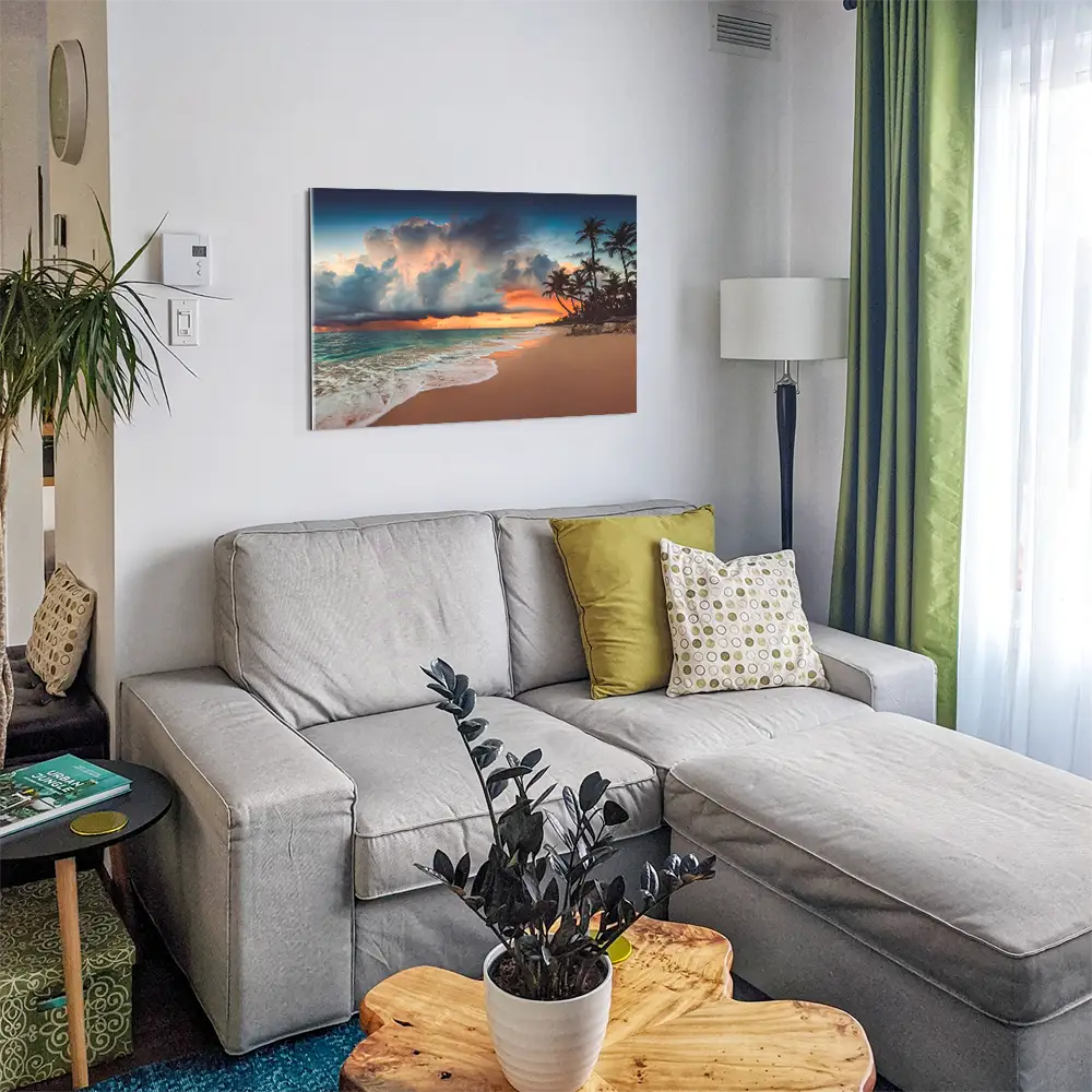 Strand & Meer Dominikanische Republik als Acrylglasverbund Bild 150x50cm