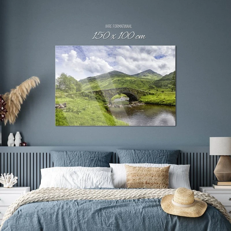 Berge & Gebirge Schottland Butter Bridge als Acrylglasverbund Bild 150x100cm