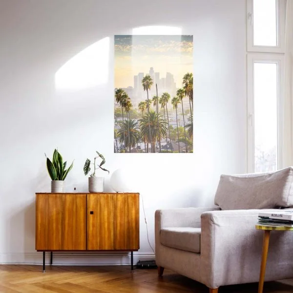 WandPoster Skyline Los Angeles Palmen, 50x50cm