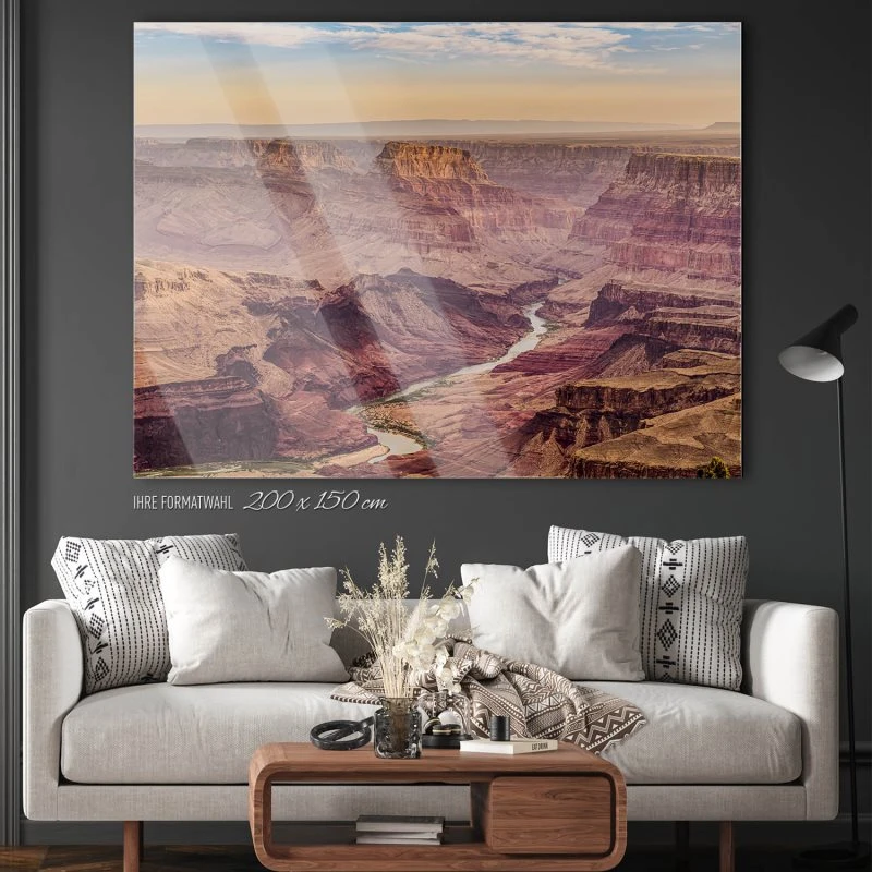 200x150cm großes Acrylglasbild, Berge & Gebirge Grand Canyon USA