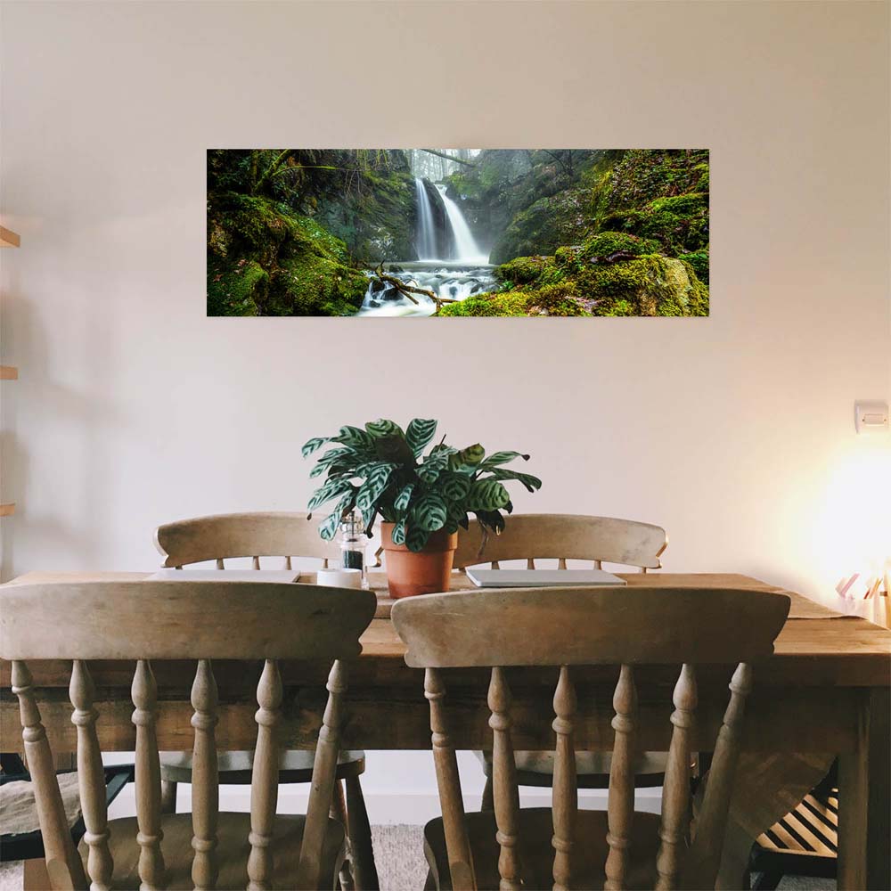 Poster Wasserfall im Schwarzwald Wald & Bäume, 100x75cm groß