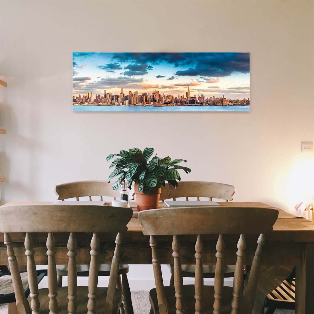 Panorama Acrylglasbild 180x90cm Skyline Panorama von New York