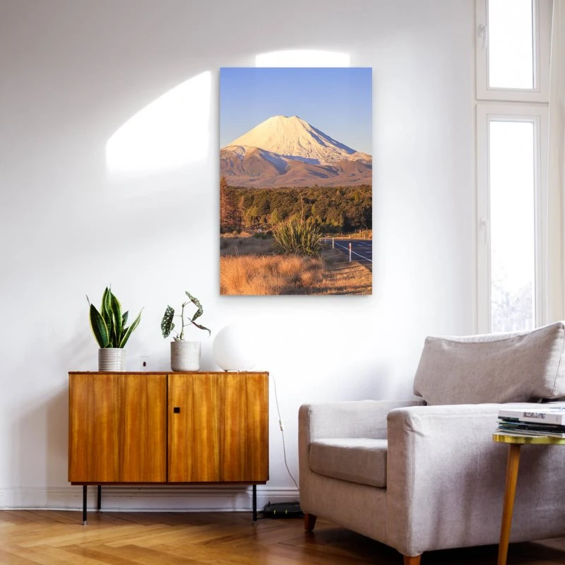 Poster 40x60cm im Hochformat, Vulkan Ngauruhoe Neuseeland Berge & Gebirge