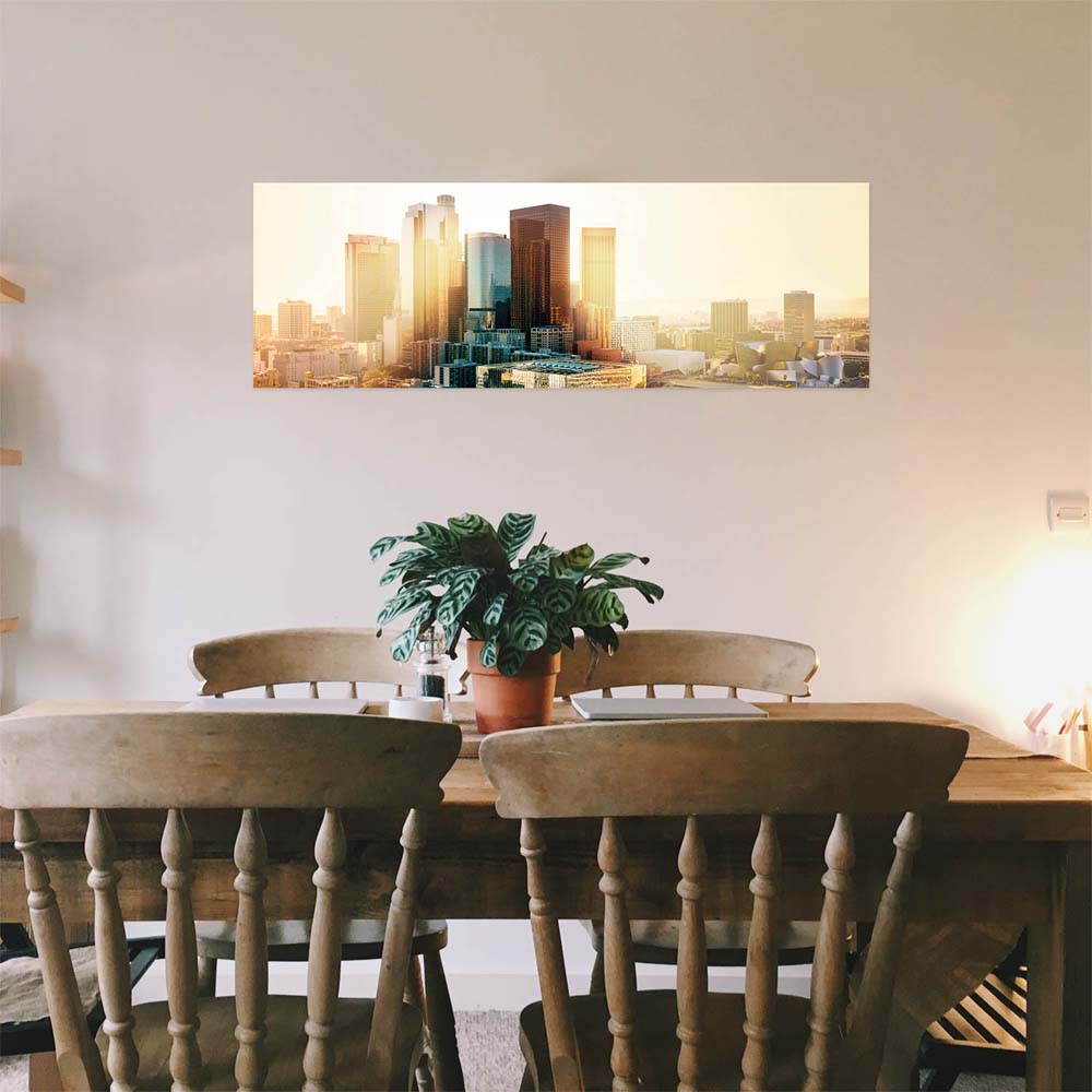 Poster 50x50cm Los Angeles Sunset Skyline