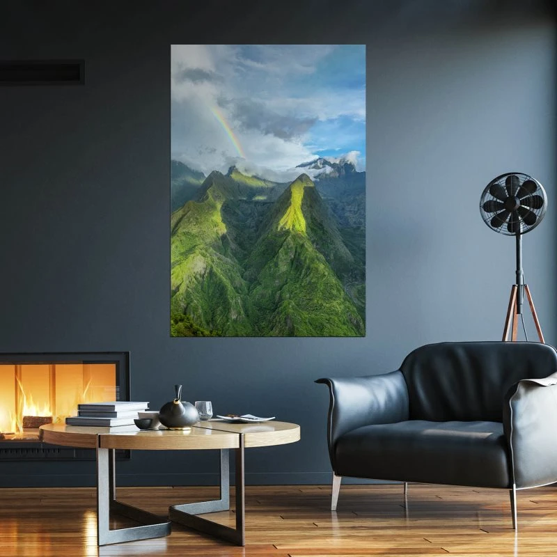 WandPoster Berge & Gebirge Cap Noir Insel Reunion, 50x70cm