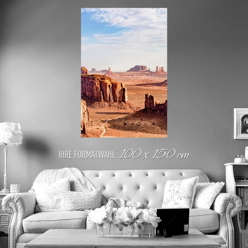 Berge & Gebirge Monument Valley USA Poster XXL 100x150cm im Hochformat