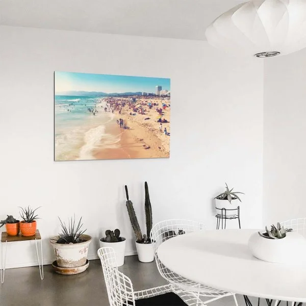 Strand & Meer Santa Monica Beach Los Angeles als Acrylglasverbund Bild 180x90cm