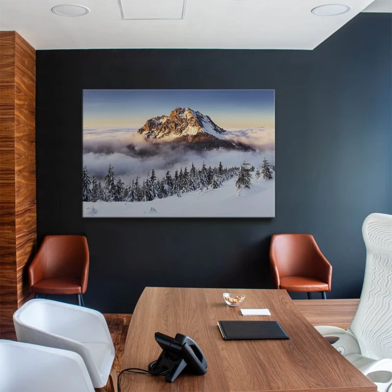 Berge & Gebirge Winter Mala Fatra slowakei als Keilrahmenbild 200x150cm