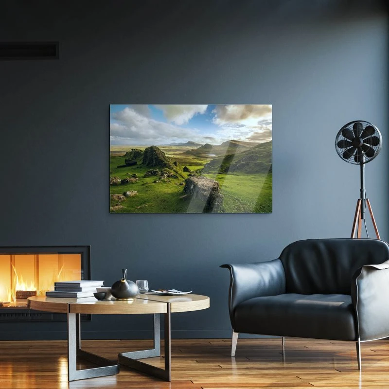 Berge & Gebirge Quiraing Pass Schottland als Acrylglas Bild 60x40cm