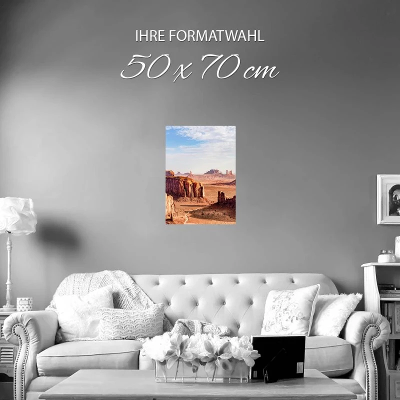 Poster 50x70cm Monument Valley USA Berge & Gebirge
