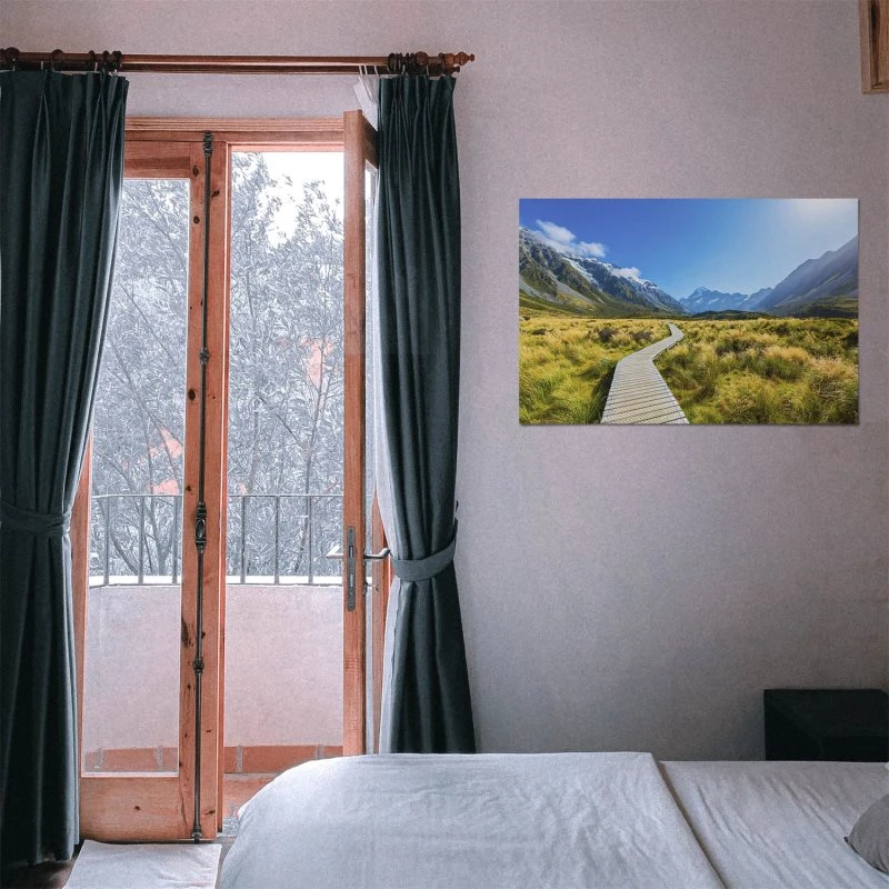 Poster 90x60cm groß, Berge & Gebirge Mount Cook National Park Neuseeland