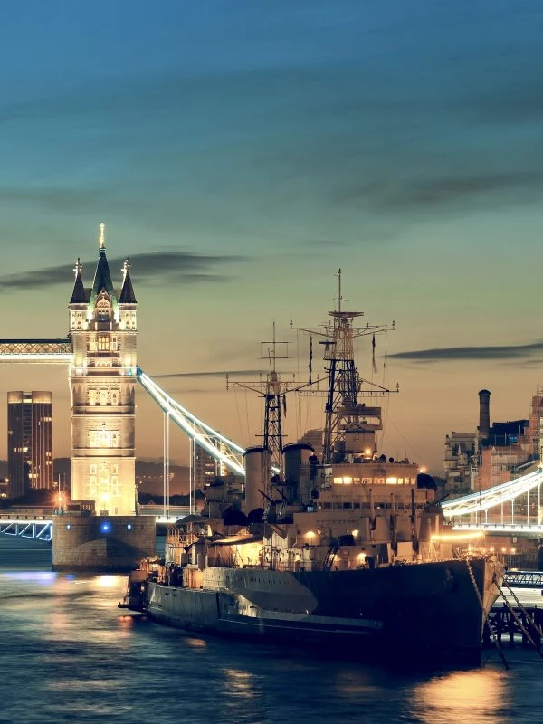 Poster 60x80cm groß, Flüsse & Seen London Themse Tower Bridge