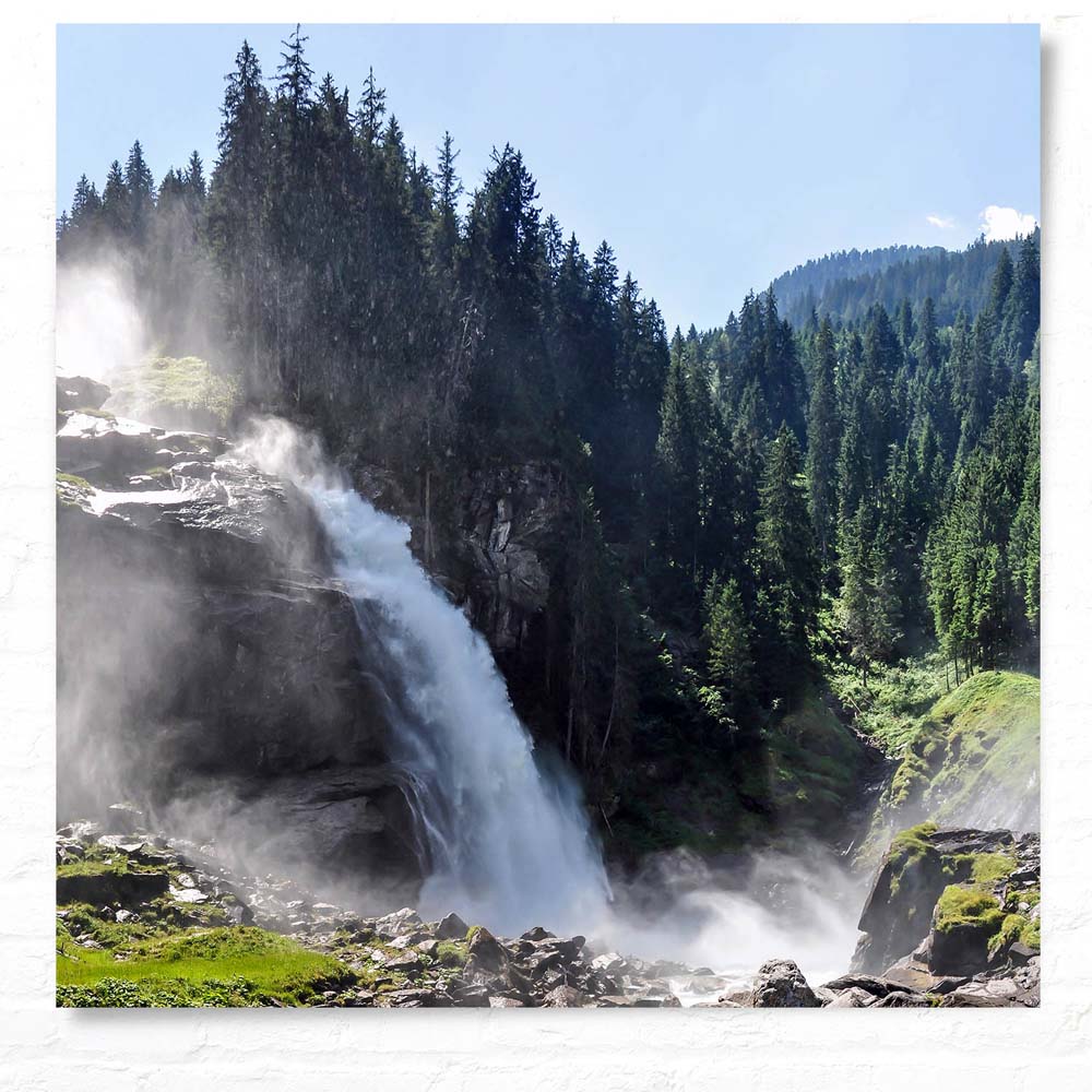 WandPoster Wald & Bäume Krimmler Wasserfälle, 50x50cm