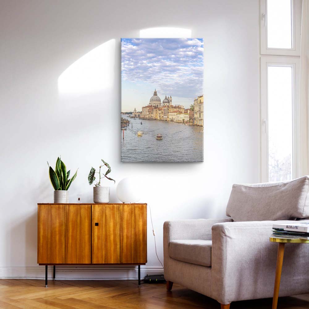 Leinwandbild Hochformat XXL 100x150cm, Skyline Canal Grande in Venedig