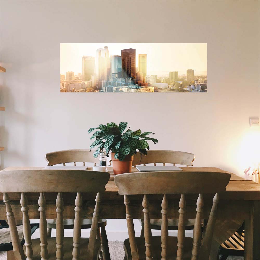 WandPoster Skyline Los Angeles Sunset, 80x80cm