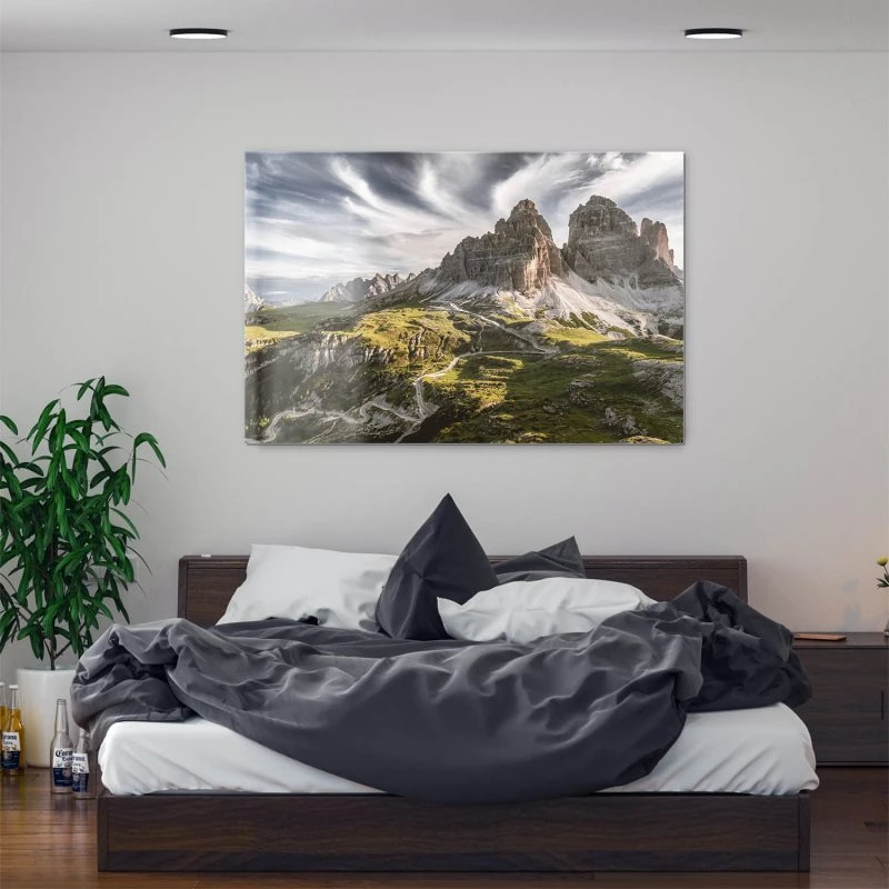 Berge & Gebirge 3 Zinnen Dolomiten als Acrylglasverbund Bild 160x120cm