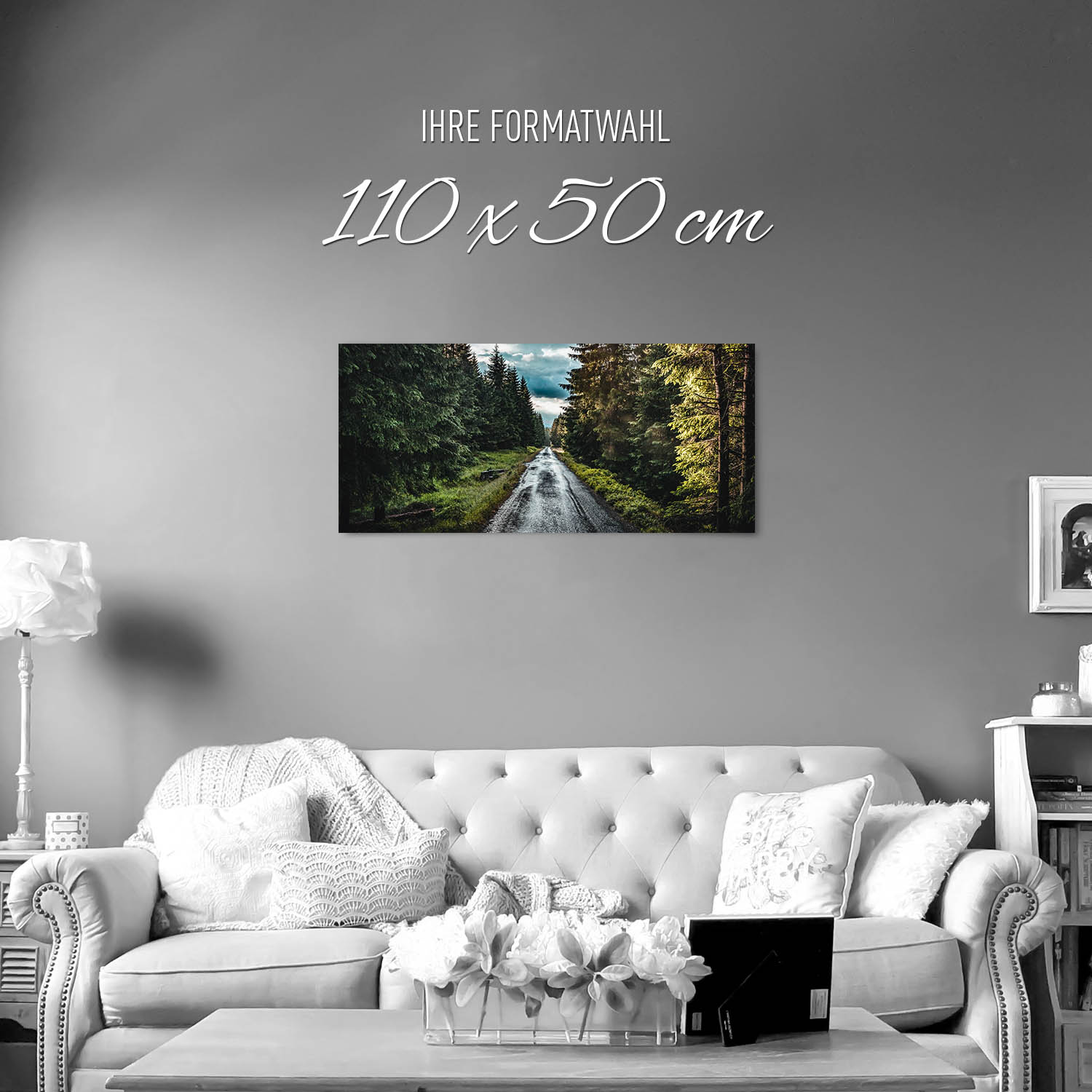 Wald & Bäume Tannenpfad als Poster 110x50cm