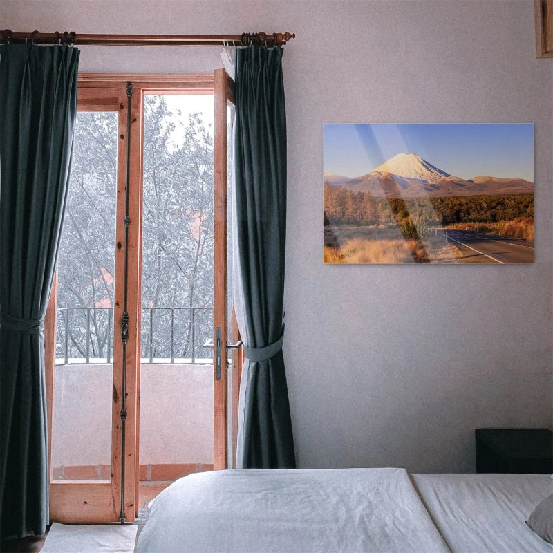 Berge & Gebirge Vulkan Ngauruhoe Neuseeland als Acrylglas Bild 120x60cm