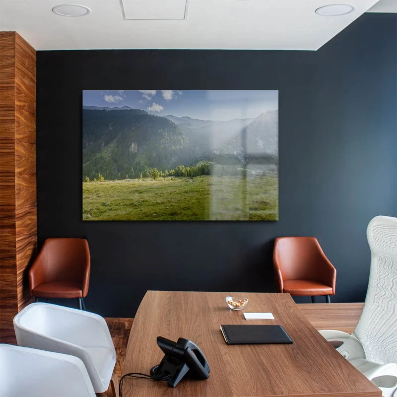 Acrylglasbild XXL, Berge & Gebirge Herbst Zillertal Tirol 160x120cm groß