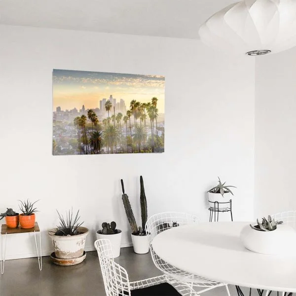 WandPoster Skyline Los Angeles Palmen, 50x50cm