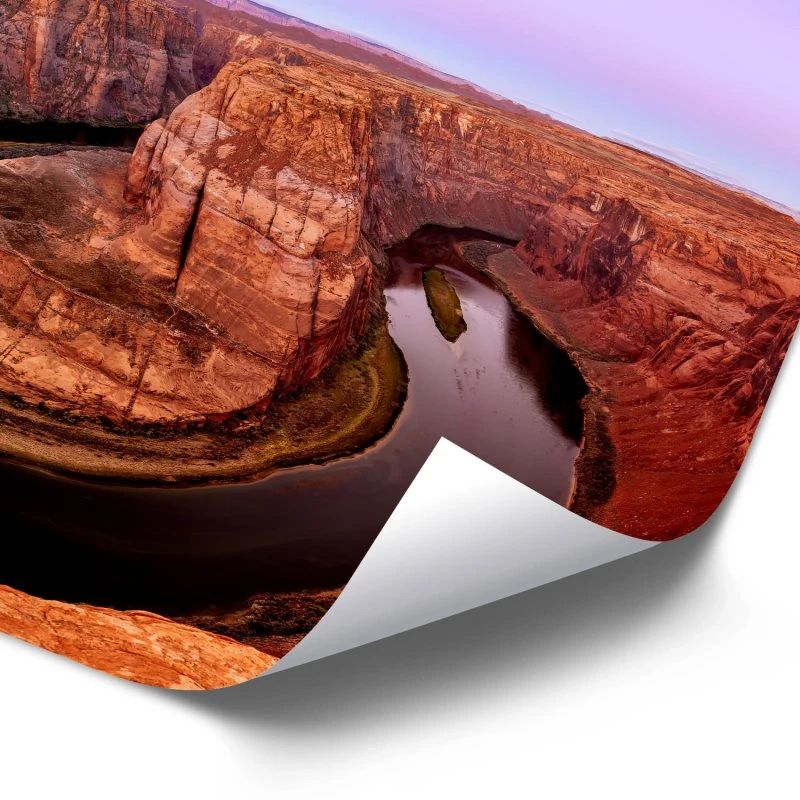 Poster 40x60cm im Hochformat, Horseshoe Bend Arizona USA Flüsse & Seen