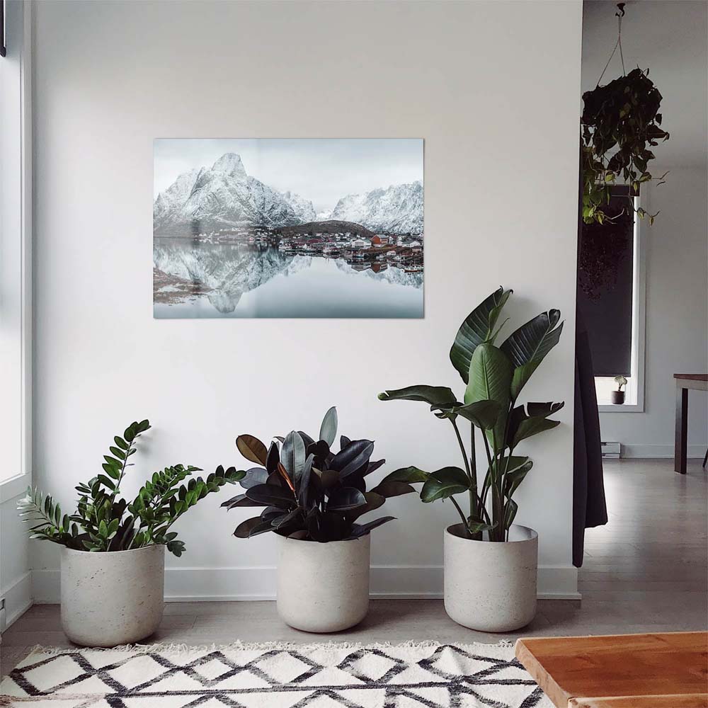 WandPoster Berge & Meer Lofoten Norwegen, 50x50cm