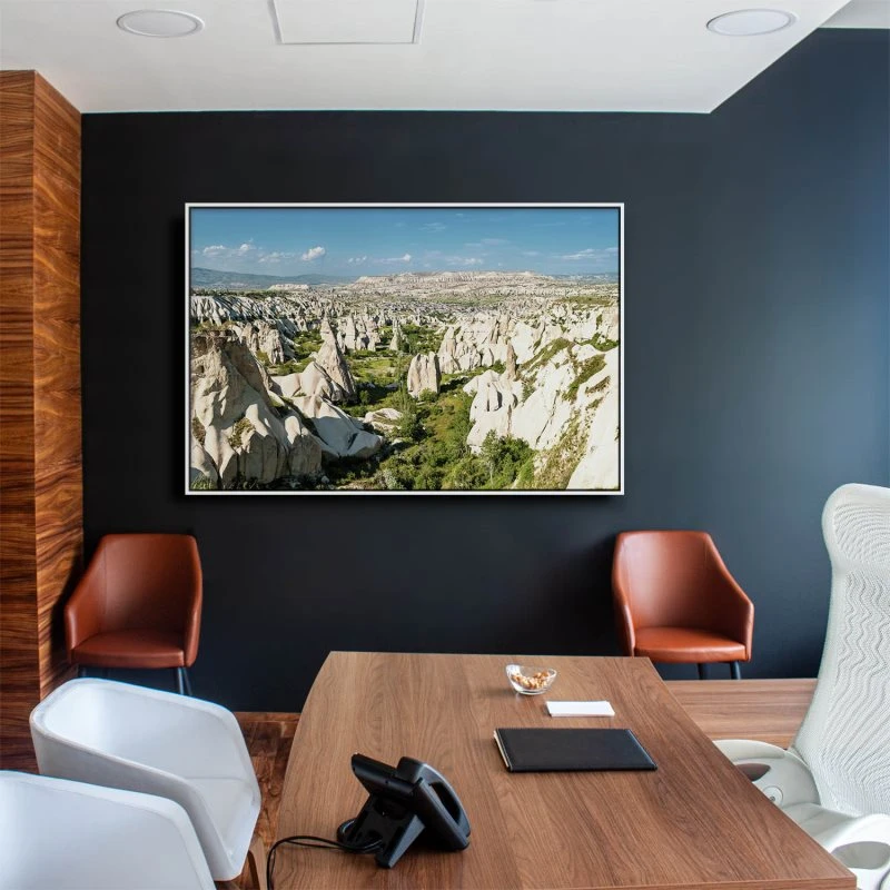 Berge & Gebirge Kappadokien Türkei im weißen Bilderrahmen, 150x100cm