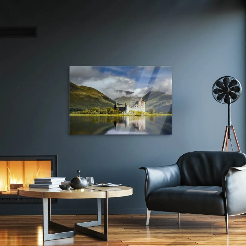 Berge & Gebirge Kilchurn Castle Schottland als Acrylglasverbund Bild 200x150cm
