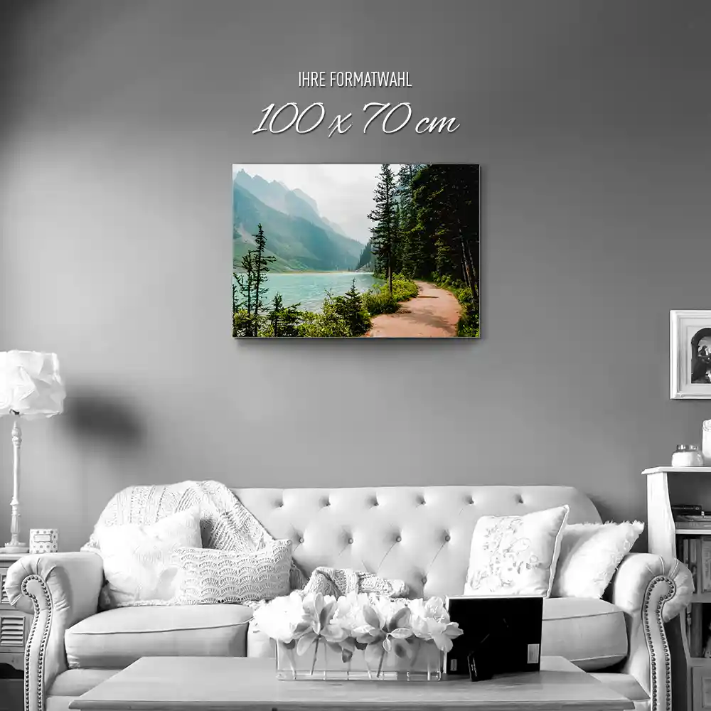 Alu-Dibond Bild Banff National Park Kanada, Flüsse & Seen, 100x70cm groß