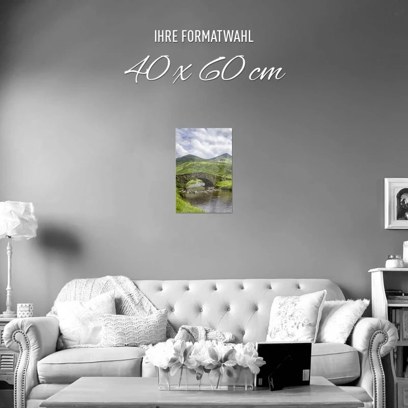 Poster 40x60cm im Hochformat, Schottland Butter Bridge Berge & Gebirge
