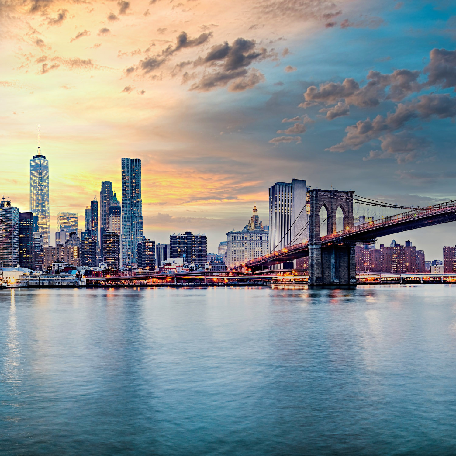 Poster 50x50cm New York City Skyline
